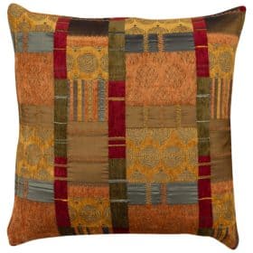 Extra Large Moroccan Patchwork Cushion in Terracotta