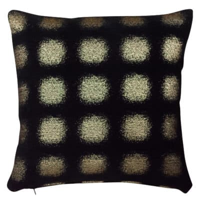 Zaffiro Metallic Chenille Cushion in Pewter
