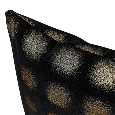 Zaffiro Metallic Chenille Cushion in Pewter