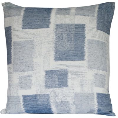 Extra-Large Patchwork Blocks Cushion in Blue