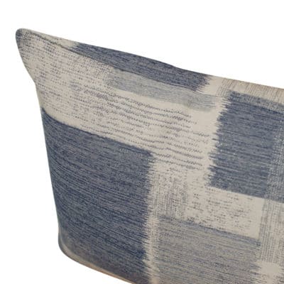 Patchwork Blocks XL Rectangular Cushion in Blue