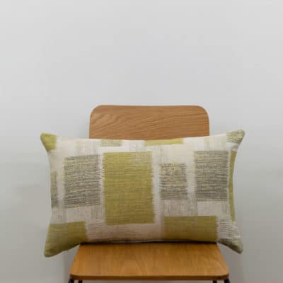 Patchwork Blocks XL Rectangular Cushion in Ochre