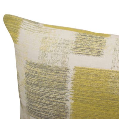 Patchwork Blocks XL Rectangular Cushion in Ochre