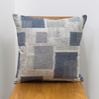 Patchwork Blocks Cushion in Blue