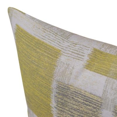 Patchwork Blocks Cushion in Ochre