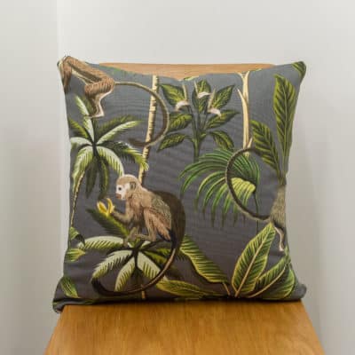 Saimiri Monkey Cushion in Grey