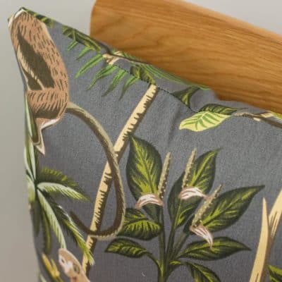 Saimiri Monkey Cushion in Grey