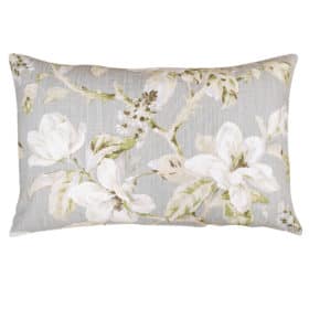 Siena Floral XL Rectangular Cushion in Dove Grey