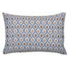 Cosmo Diamond Boudoir Cushion in Spice and Navy