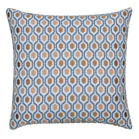 Cosmo Diamond Cushion in Spice and Navy