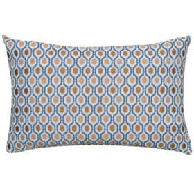 Cosmo Diamond XL Rectangular Cushion in Spice and Navy