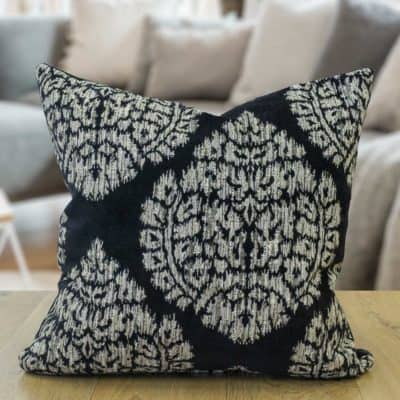 Lynnwood Paisley Cushion Cover in Black