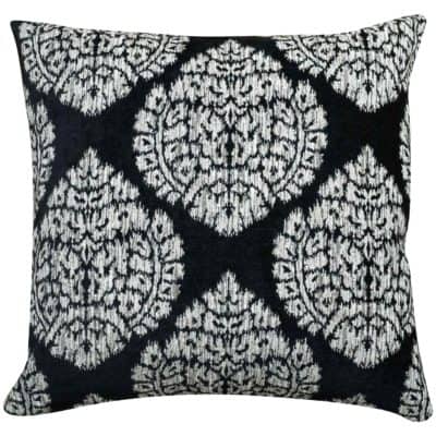 Lynnwood Paisley Extra-Large Cushion Cover in Black