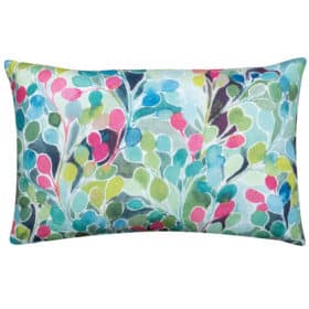 Folio Natural Leaf Print XL Rectangular Cushion in Multicolour