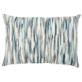 Abstract Paint Splash Boudoir Cushion in Marine Blue