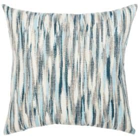 Abstract Paint Splash Cushion in Marine Blue