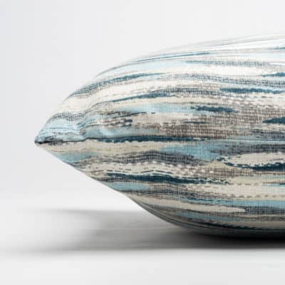 Abstract Paint Splash Extra-Large Cushion in Marine Blue