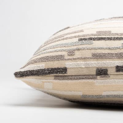 Fractal Geometric Boucle Cushion