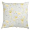 Geometric Scandi Floral Extra-Large Cushion in Grey