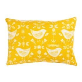 Scandi Geometric Birds Boudoir Cushion