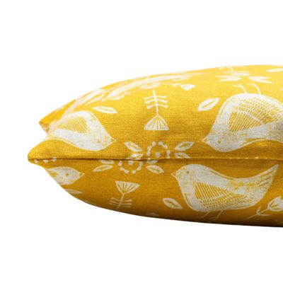 Scandi Geometric Birds Boudoir Cushion