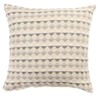 Argyle Boucle Cushion in Natural