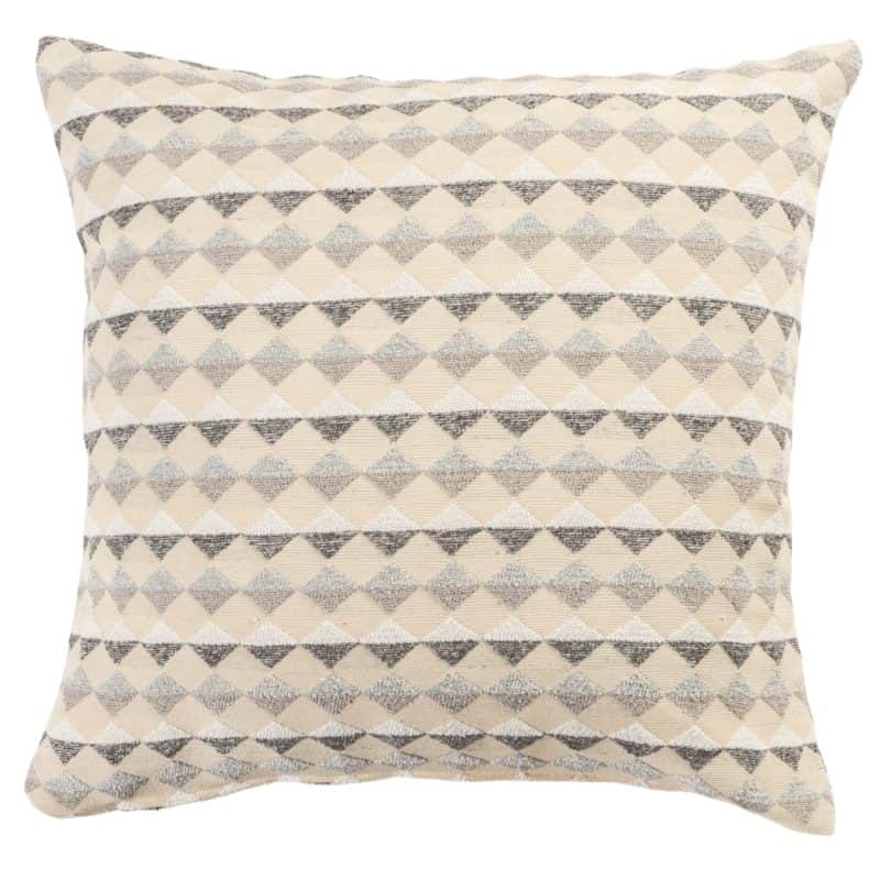 Argyle Boucle Cushion in Natural