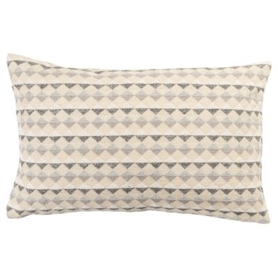 Argyle Boucle XL Rectangular Cushion in Natural