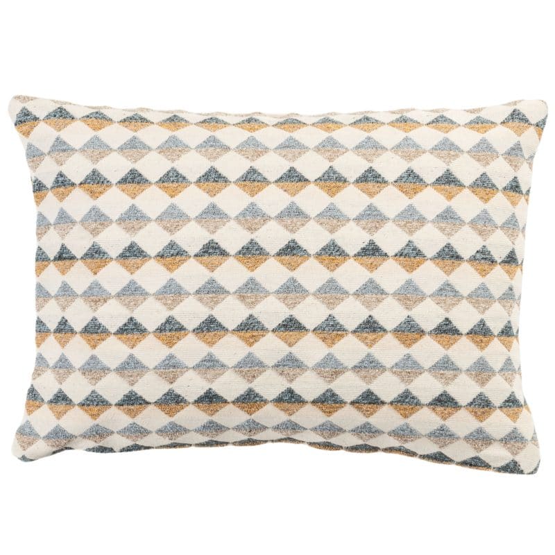 Argyle Boucle Boudoir Cushion in Ochre Yellow