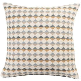 Argyle Boucle Cushion in Ochre Yellow