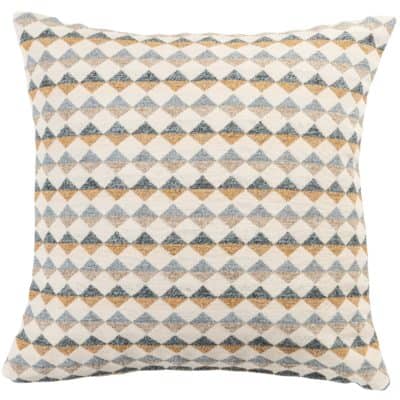 Argyle Boucle Cushion in Ochre Yellow