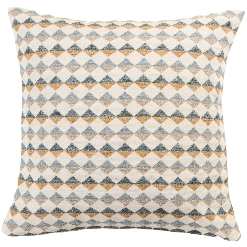 Argyle Boucle Cushion in Ochre Yellow