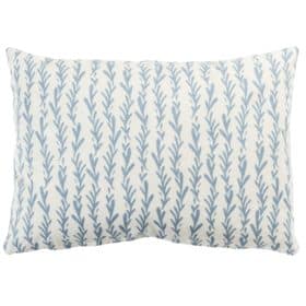 Tide Pool Boudoir Cushion in Blue on White