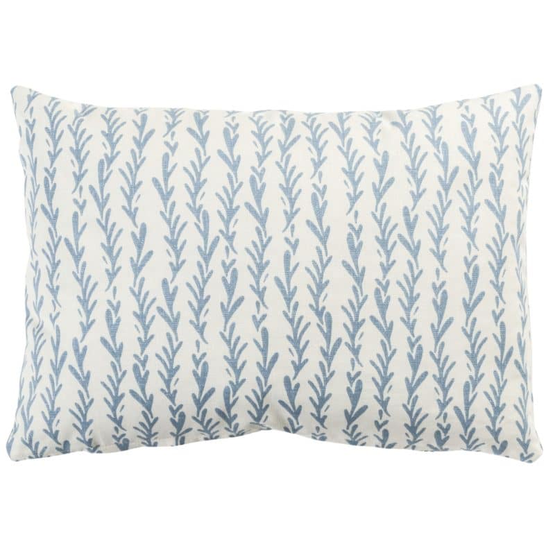 Tide Pool Boudoir Cushion in Blue on White