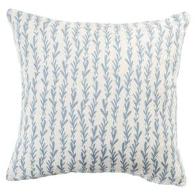 Tide Pool Cushion in Blue on White