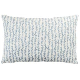 Tide Pool XL Rectangular Cushion in Blue on White