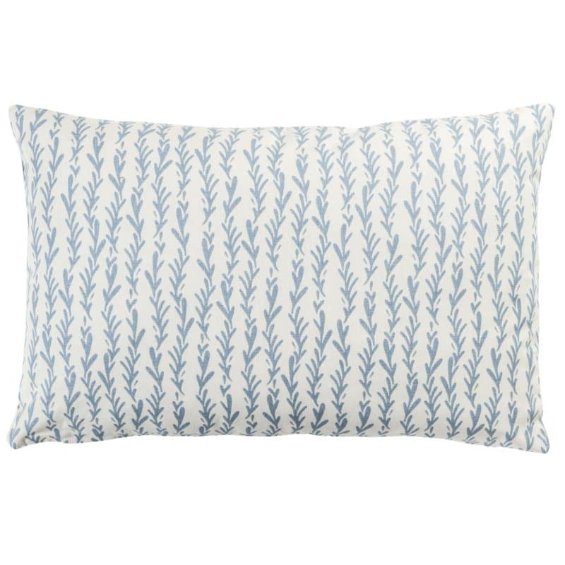 Tide Pool XL Rectangular Cushion in Blue on White