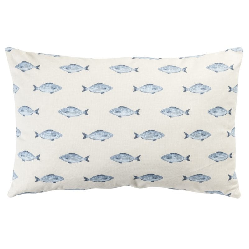 Shoal Fish Print XL Rectangular Cushion