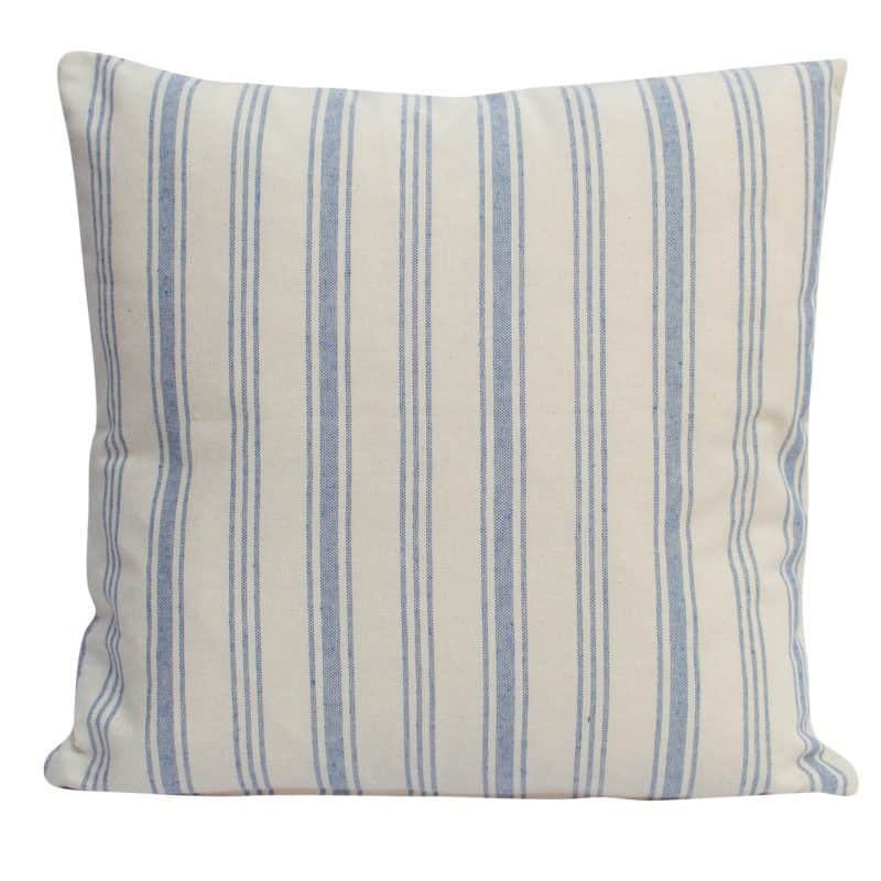 Blue Preppy Stripe Cushion