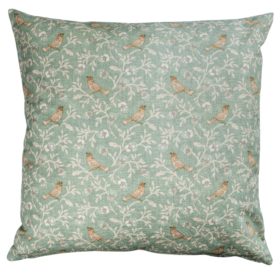 Dainty Songbird Extra-Large Cushion in Duck Egg Blue
