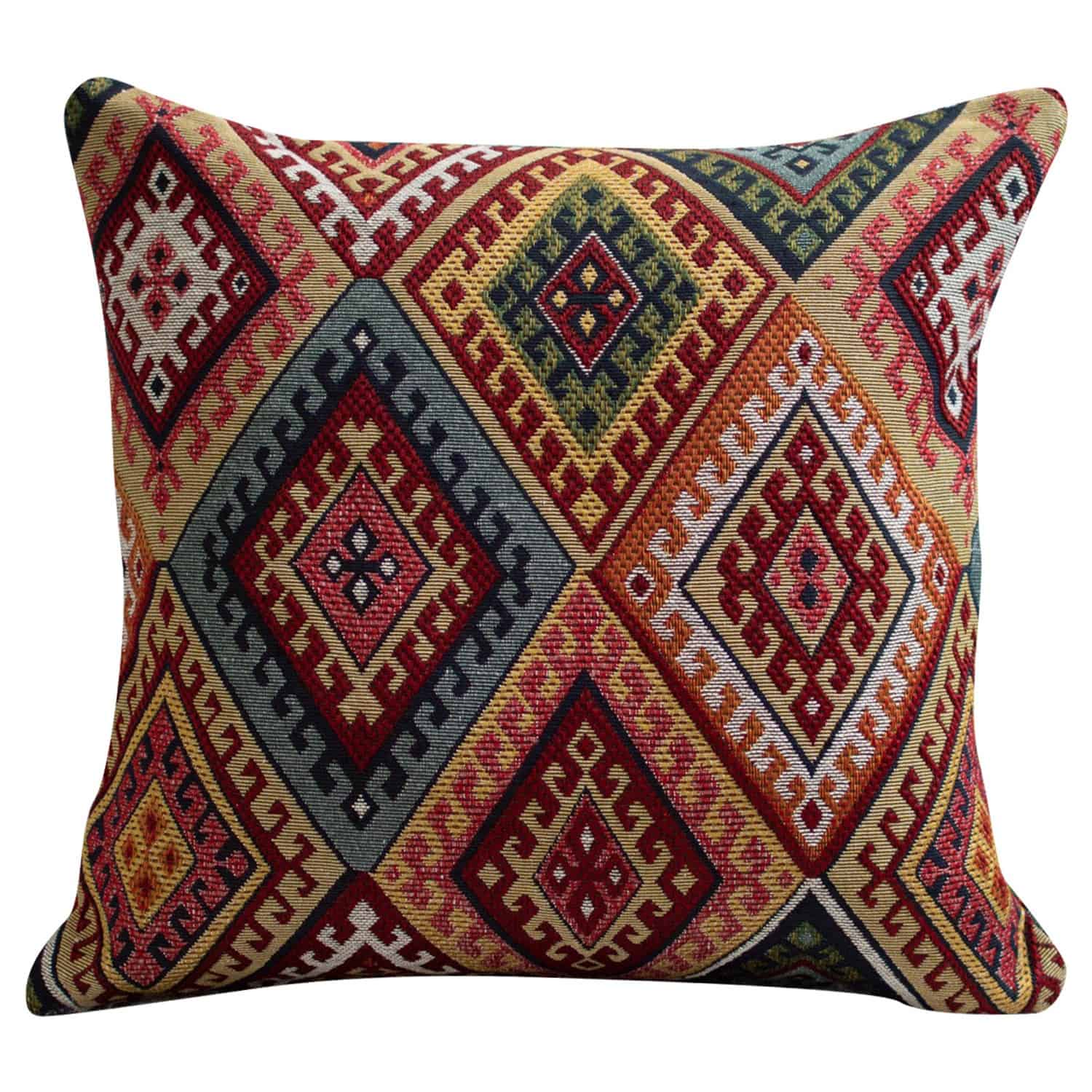 Turkish Kilim Weave Cushion - Linen Loft