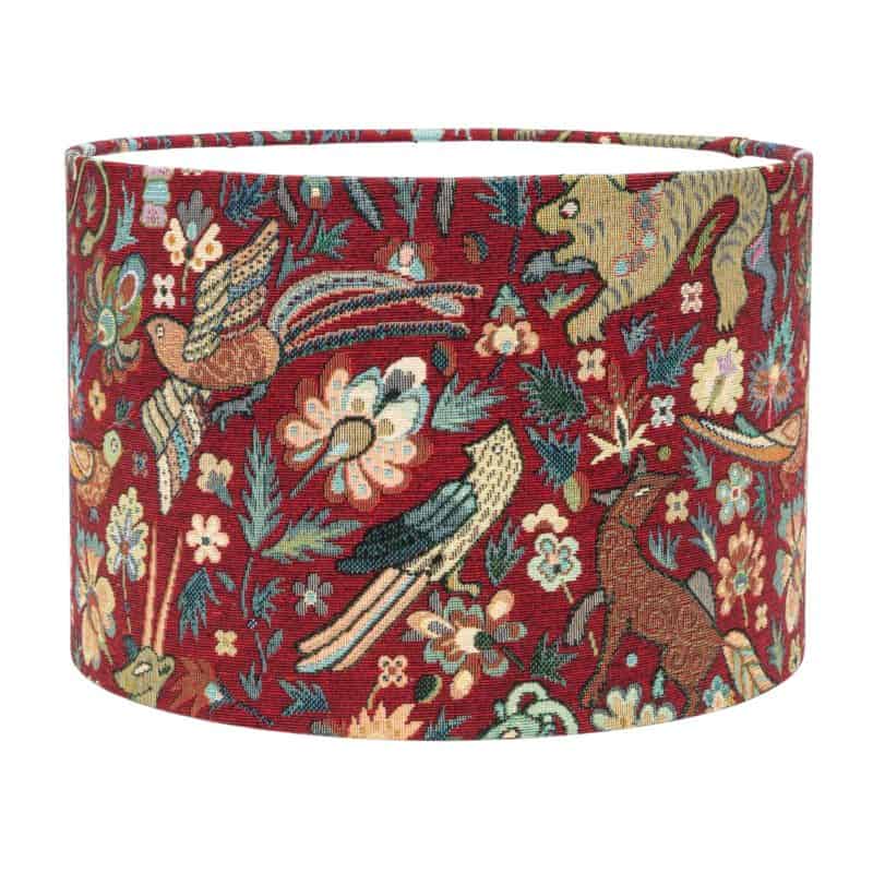 Mythical Animals Lampshade in Red