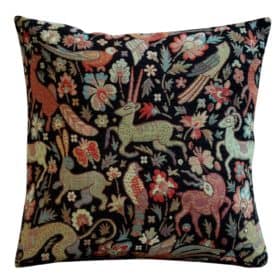 Mythical Animals Cushion in Black