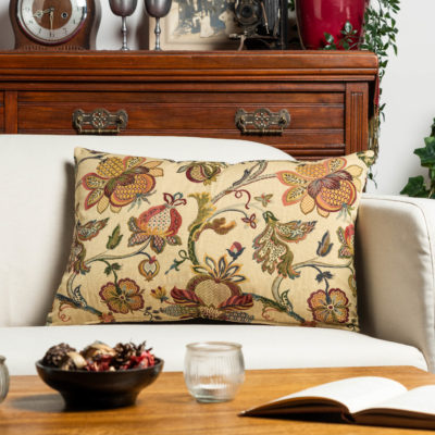 Vintage Tea Rose XL Rectangular Cushion