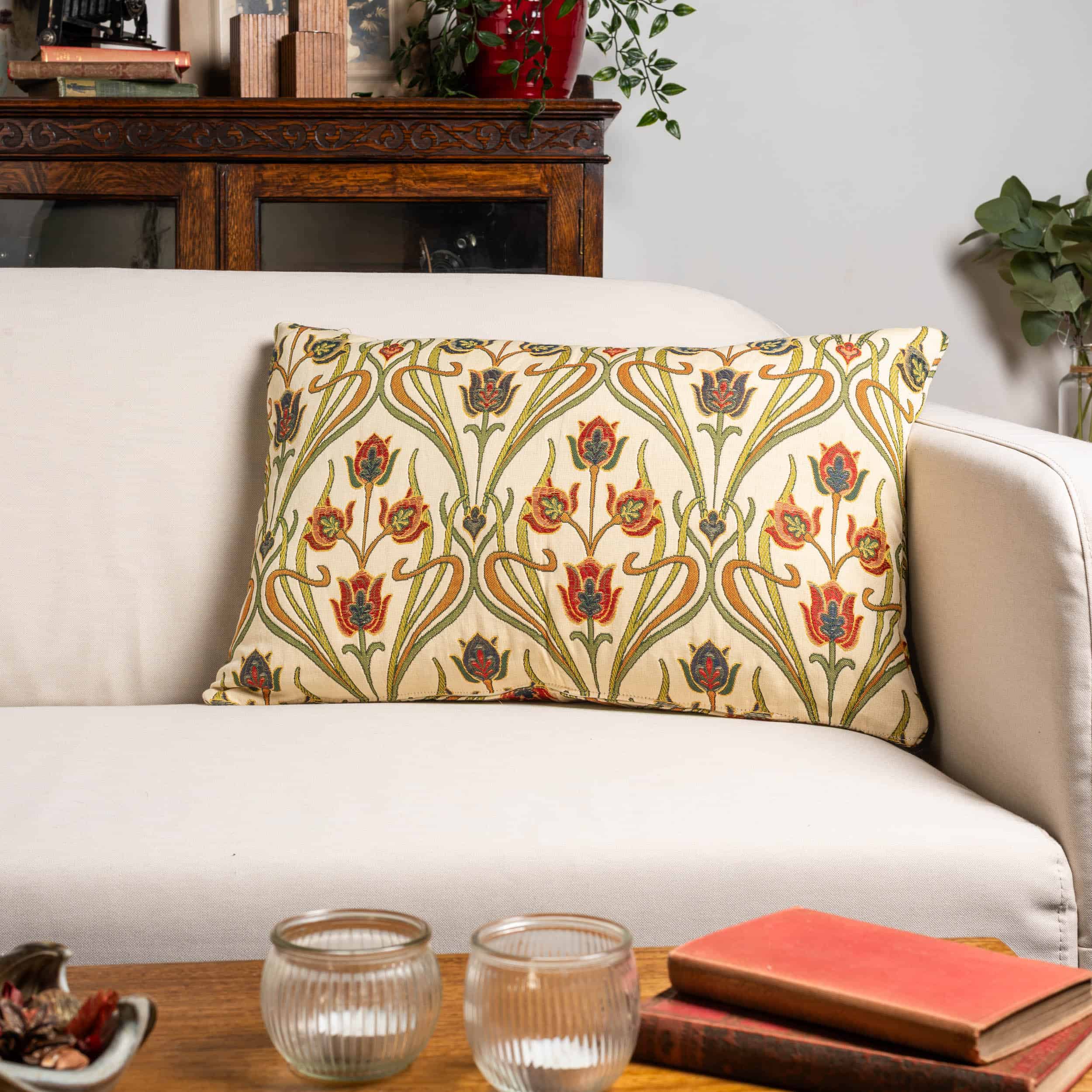 Woven Art Deco XL Rectangular Cushion