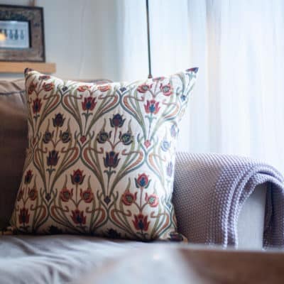 Woven Art Deco Extra-Large Cushion