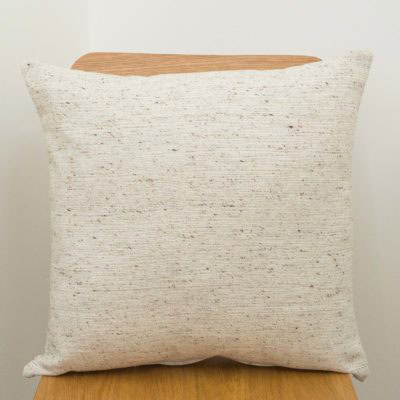 Recycled Plastic Bottle Cushion in Natural