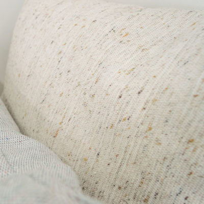 Recycled Plastic Bottle Cushion in Natural