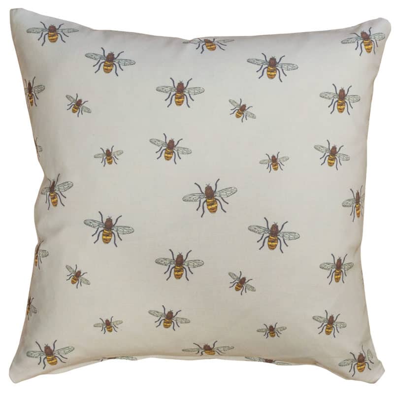 Honey Bee Print Cushion