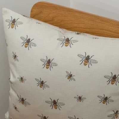 Honey Bee Print Cushion